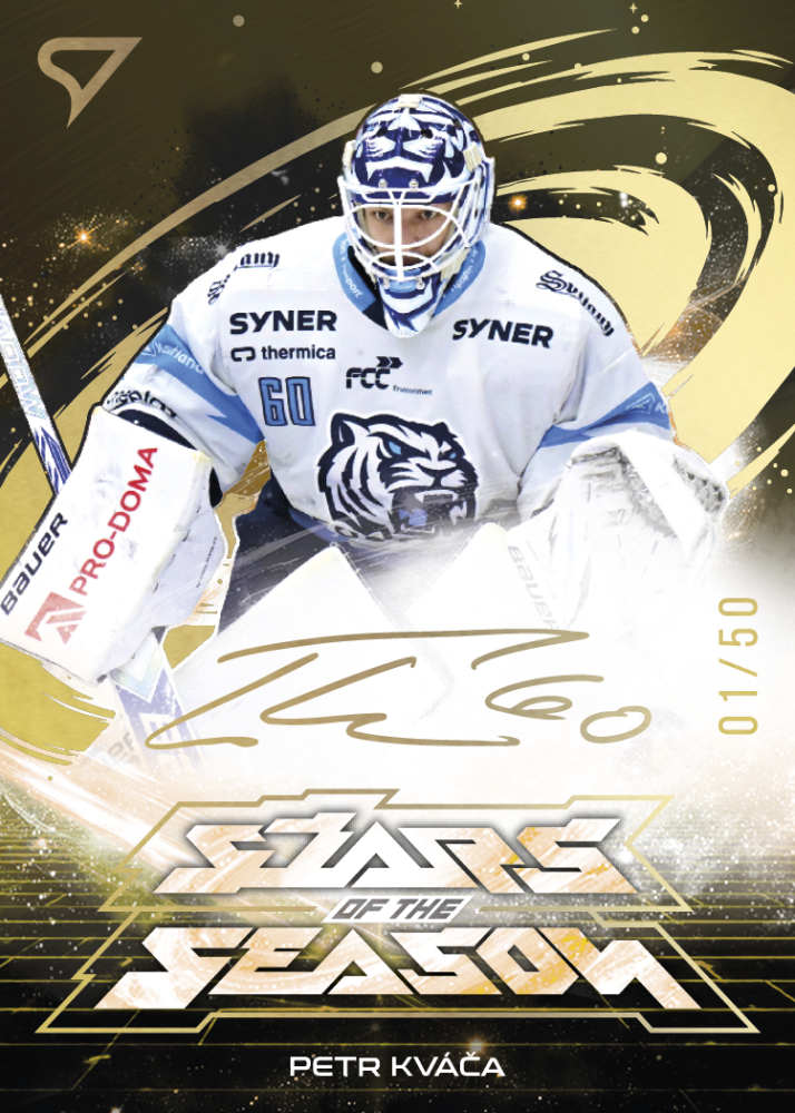 PETR KVÁČA SportZoo ELH 2025/26 Play Off Stars of the Season Gold Script 19/50