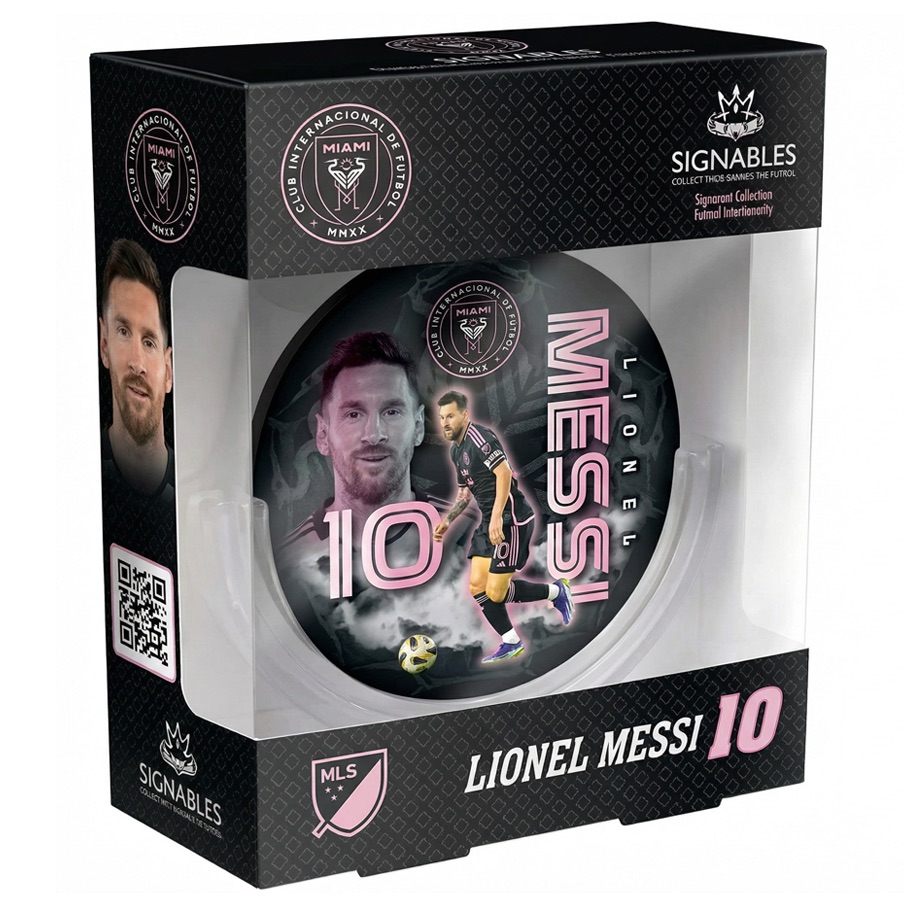 Lionel Messi Inter Miami – fotbalová memorabilie 14 cm-Black