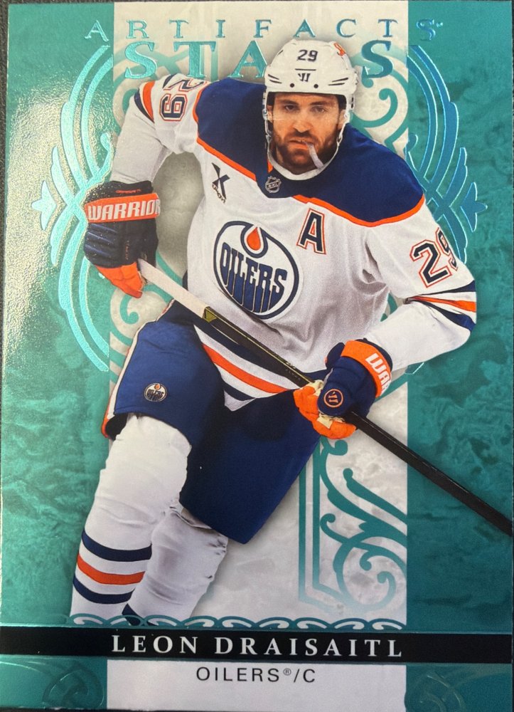 LEON DRAISAITL #121 – 2026-27 Upper Deck Artifacts Aqua Blue