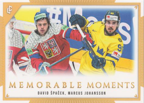 DAVID SPACEK MARCUS JOHANSSON 2024 Legendary Memorable Moments – 2024-25 – Legendary Cards – Base