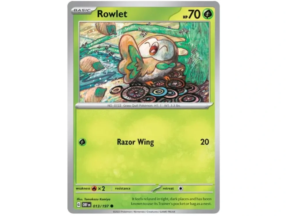 Rowlet 013/197 Obsidian Flames