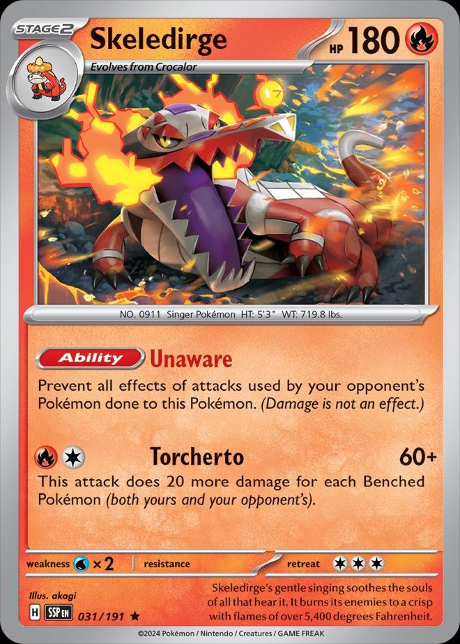 Skeledirge 031/191 Surging Sparks – Nintendo