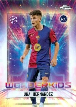 UNAI HERNANDEZ 2024-25 Topps Chrome UEFA Club Competitions WONDERKIDS