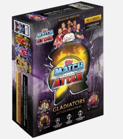 2025-26 Topps Match Attax UEFA Club Competitions Mega Tin Gladiators 4 - Battlers