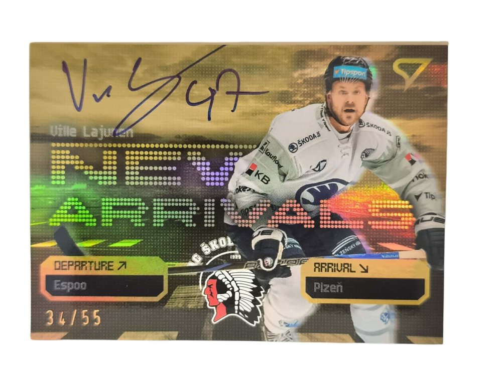 VILLE LAJUNEN SportZoo 2025-26 2.serie New Arrivals Auto 34/55 – Autograph – Ano