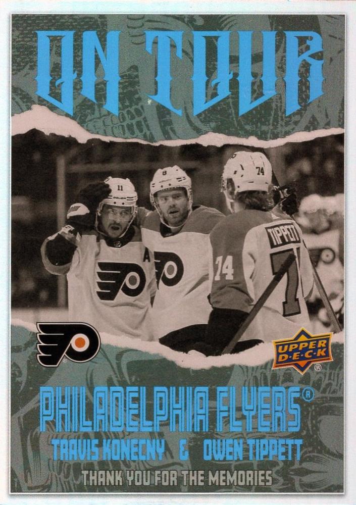 TRAVIS KONECNY / OWEN TIPPETT 2024-25 Upper Deck - On Tour – Insert