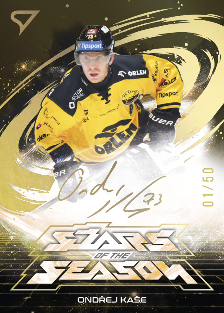 ONDŘEJ KAŠE SportZoo ELH 2025/26 Play Off Stars of the Season Gold Script 19/50