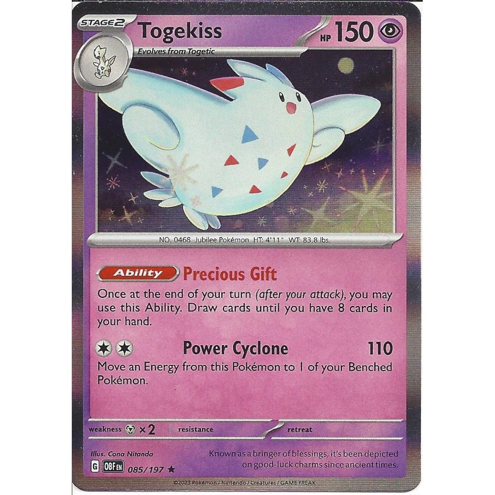 Togekiss 085/197 Obsidian Flames