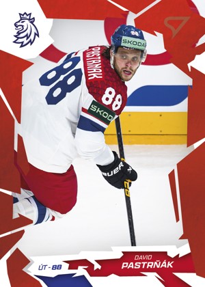 DAVID PASTRŇÁK 2026 Hokejové Česko SportZoo Scarlet Red