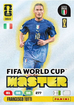 FRANCESCO TOTTI 2026 Panini Adrenalyn XL FIFA World Cup MASTER