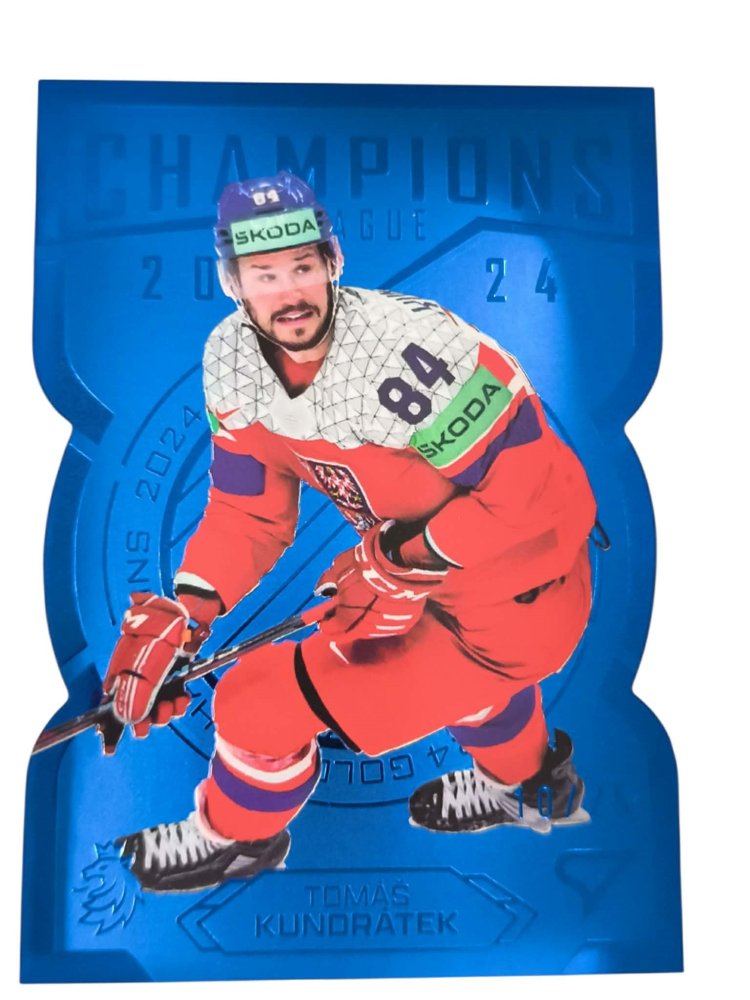 TOMÁŠ KUNDRÁTEK 2025 SportZoo Hokejové Česko CHAMPIONS blue 10/25