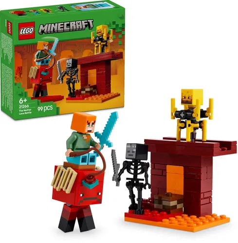 LEGO® Minecraft® 21266 Lávová bitva v Netheru
