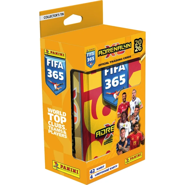 PANINI FIFA 365 2025/2026 - ADRENALYN - plechová krabička velká