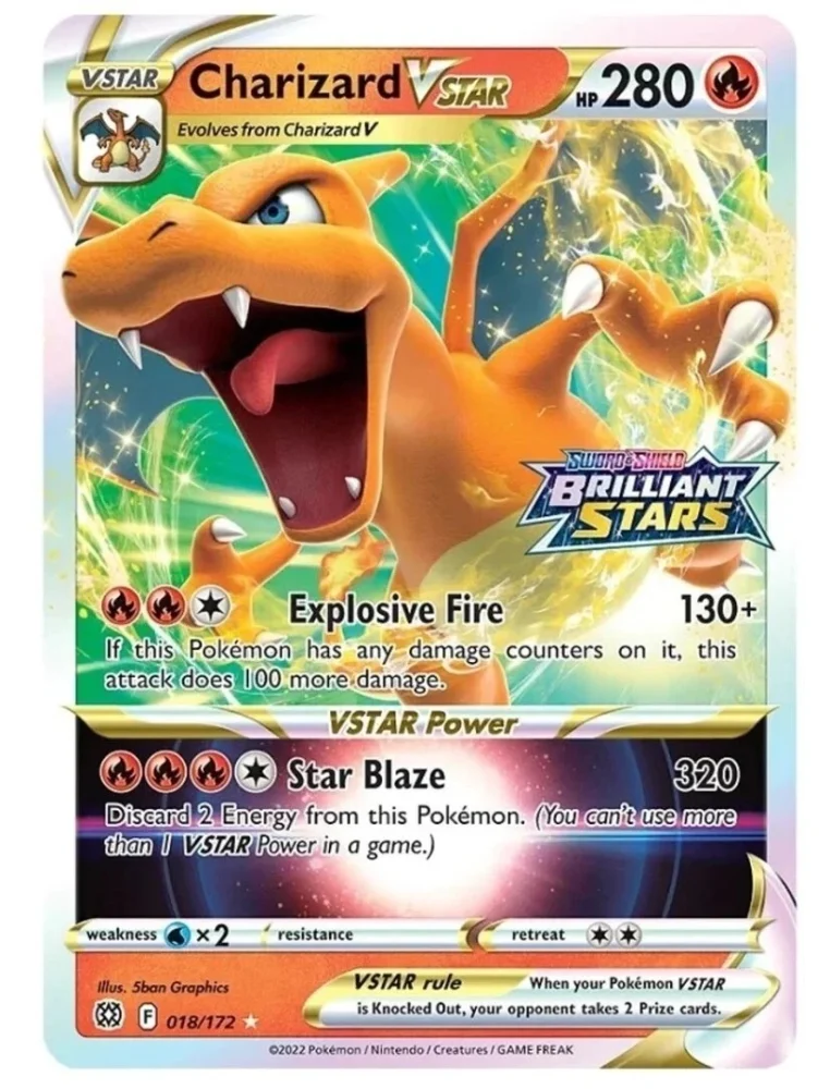 Pokémon Jumbo karta – Charizard VSTAR Brilliant Stars