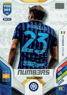 NICOLO BARELLA PANINI FIFA 365 Adrenalyn XL 2026 Numb3rs