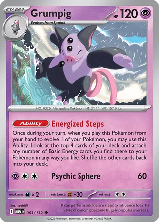 Grumpig 063/132 Mega Evolution