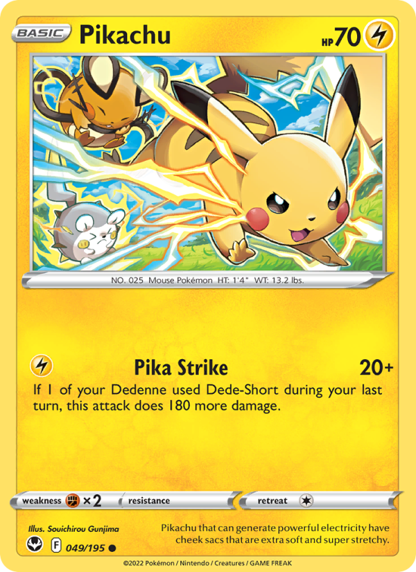 Pikachu 049/195 Silver Tempest – Nintendo