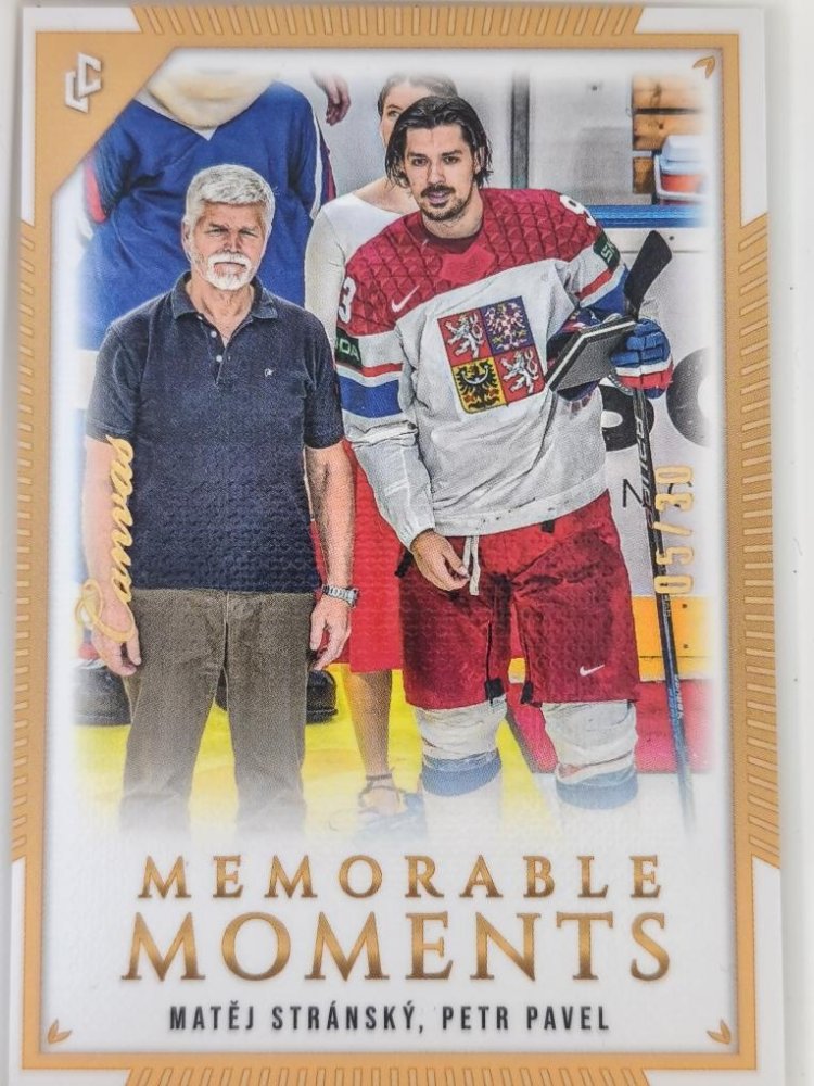 MATEJ STRANSKY, PETR PAVEL 2024 Legendary Memorable Moments Canvas 05/30 – 2024-25 – Legendary Cards – Base – Ano