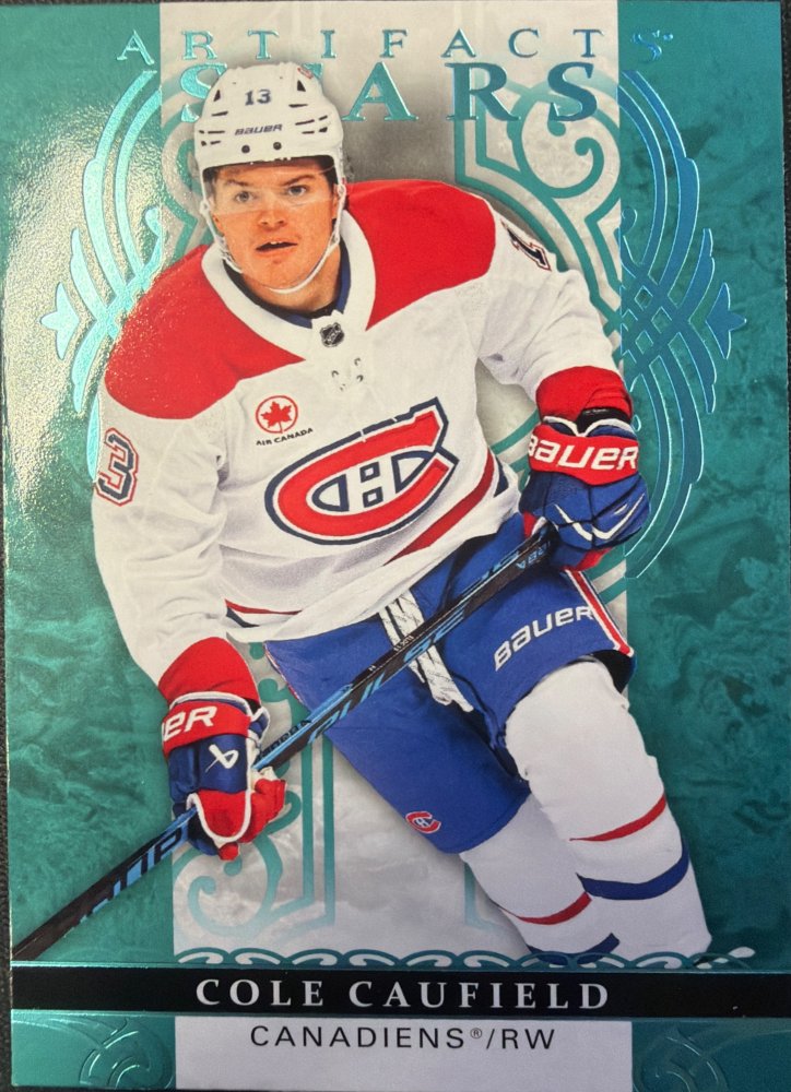 COLE CAUFIELD #103 – 2026-27 Upper Deck Artifacts Aqua Blue – Parallel