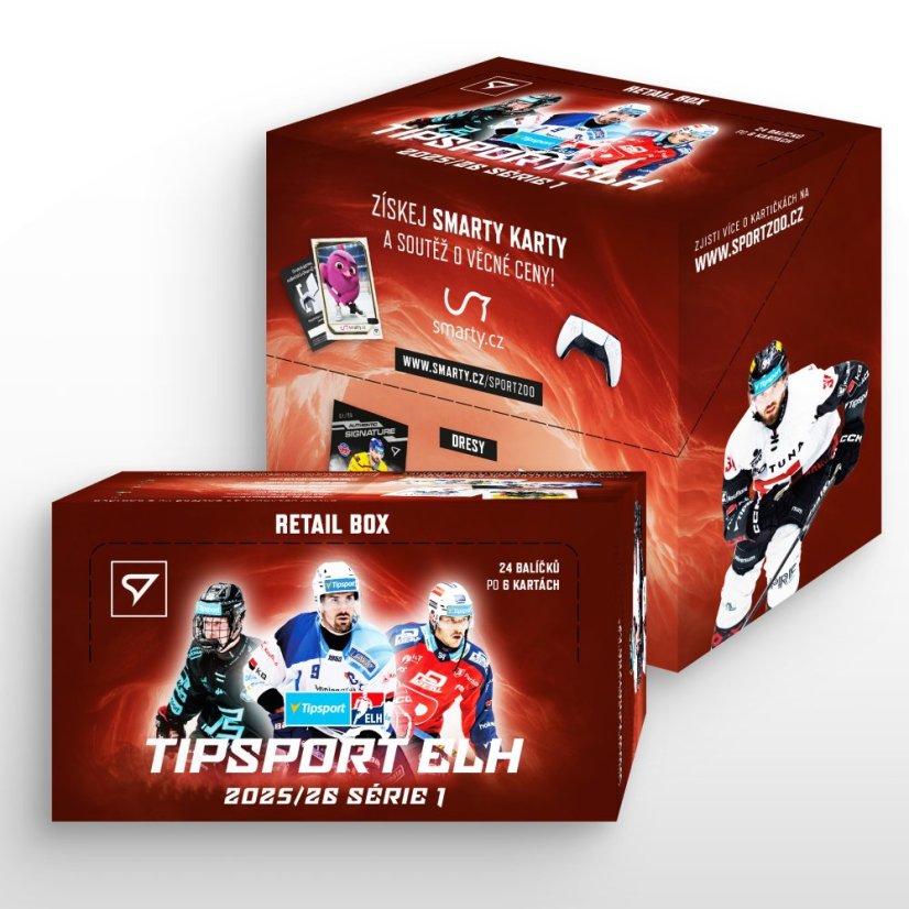 Retail box - hokejové kartičky SportZoo Tipsport ELH 2025/26 - 1. série