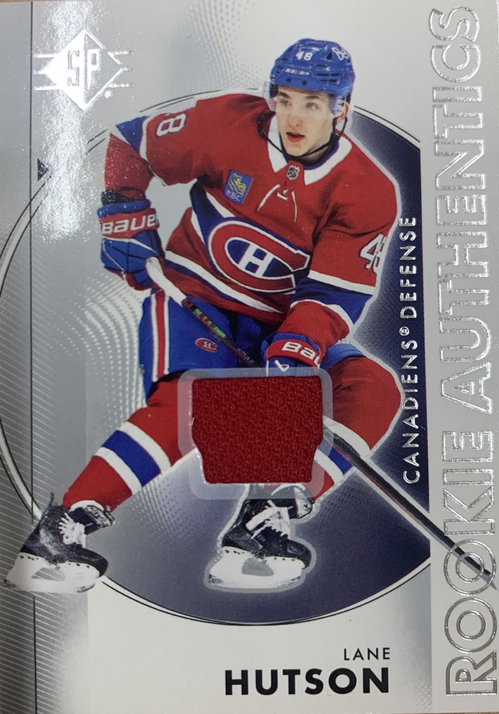 LANE HUTSON 2024-25 Upper Deck SP Rookie Authentics