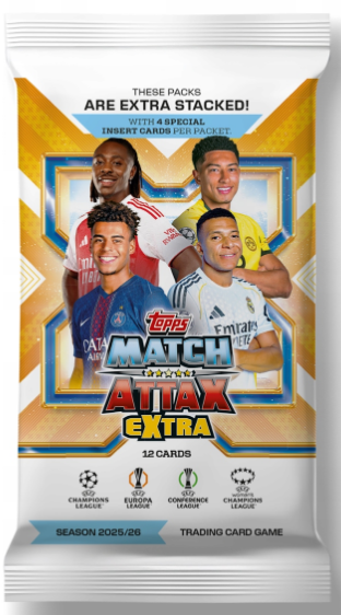 2025-26 Topps Match Attax EXTRA UEFA Club Competitions Balíček