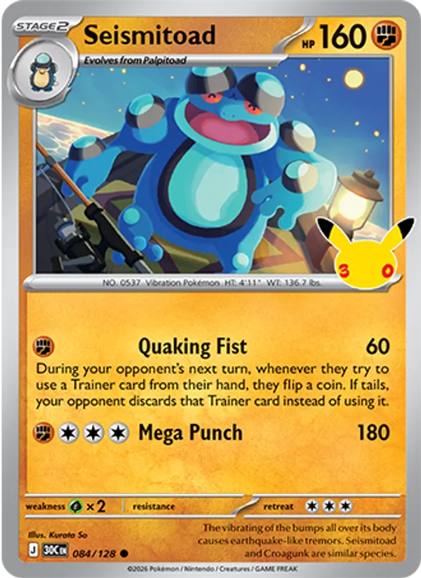 Seismitoad – #084 – 30th Celebration – holo – en