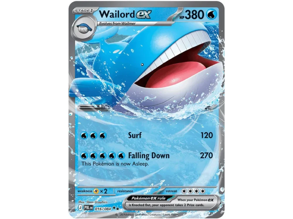 Wailord ex 016/084 Pitch Black