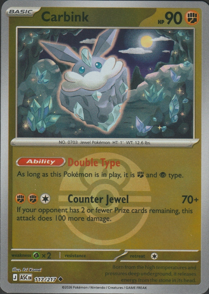 Carbink 117/217 Ascended Heroes
