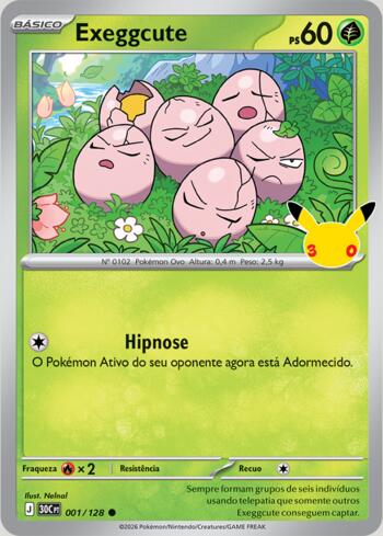 Exeggcute 001/128 - 30th Celebration