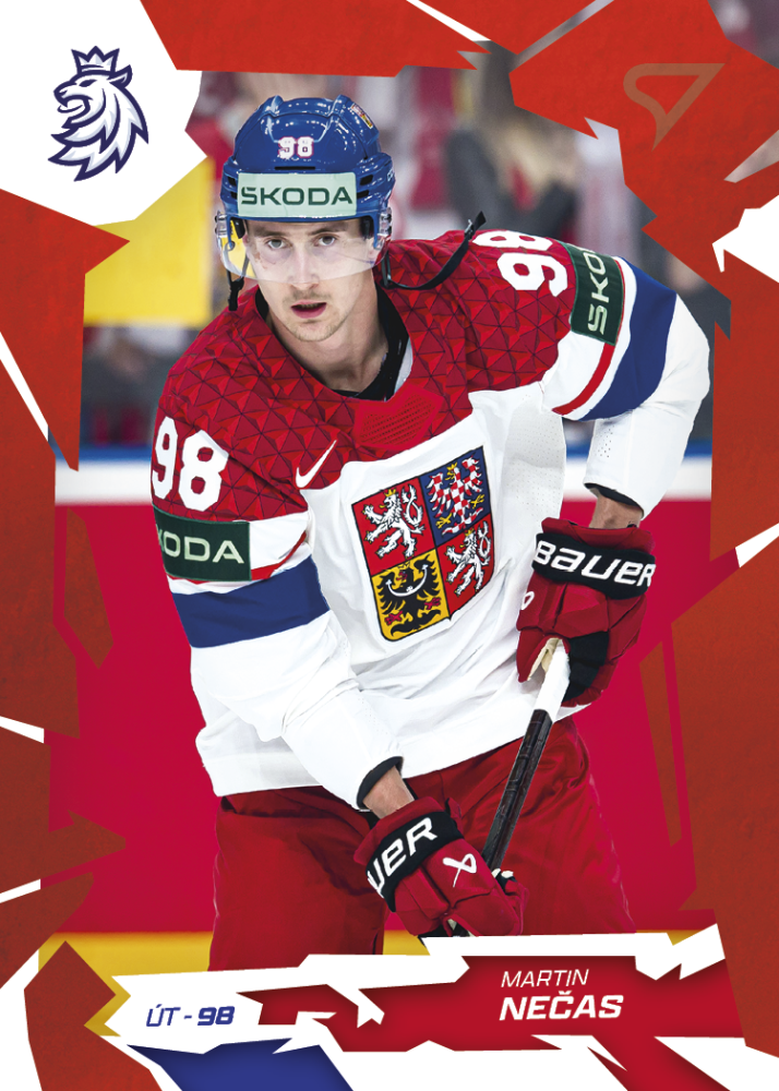 MARTIN NEČAS 2026 Hokejové Česko SportZoo Scarlet Red
