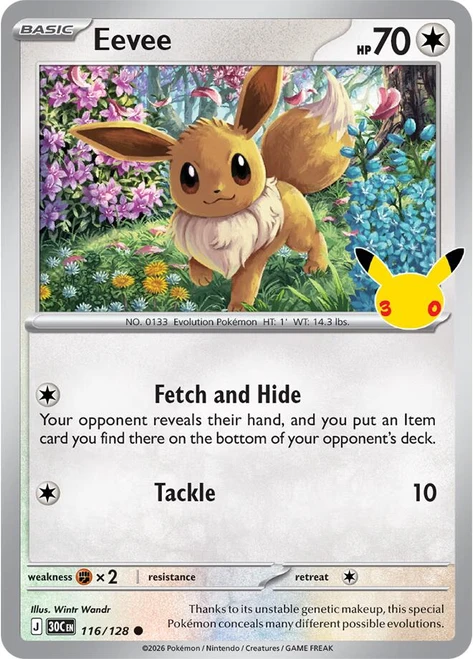 Eevee 116/128 - 30th Celebration