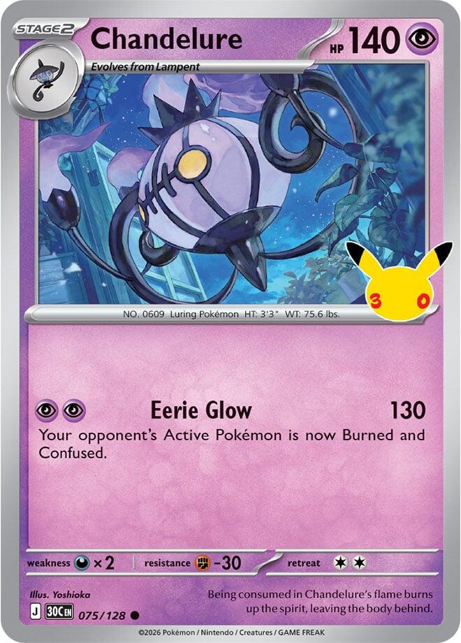 Chandelure 075/128 - 30th Celebration
