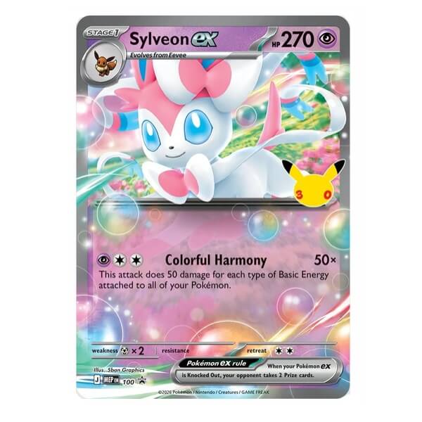 Pokémon Jumbo karta – Sylveon ex 30th Celebration