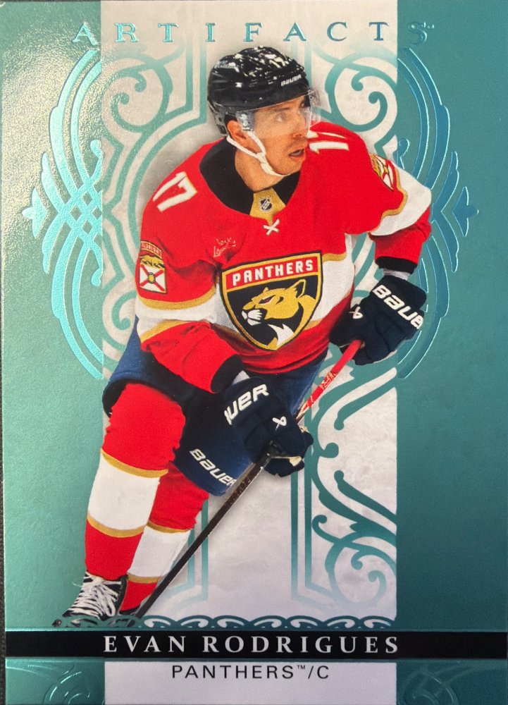 EVAN RODRIGUES #2 – 2026-27 Upper Deck Artifacts Aqua Blue