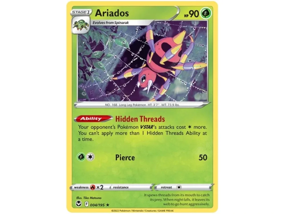 Ariados 004/195 Silver Tempest – Nintendo