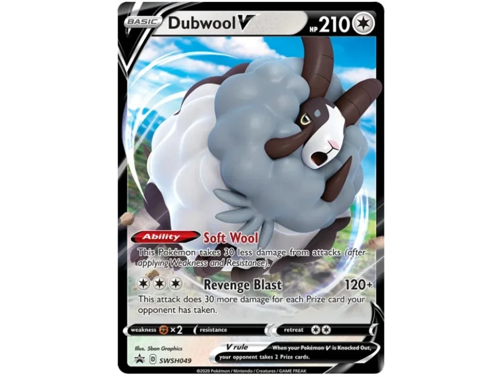 Pokémon Jumbo karta – DUBWOOL V
