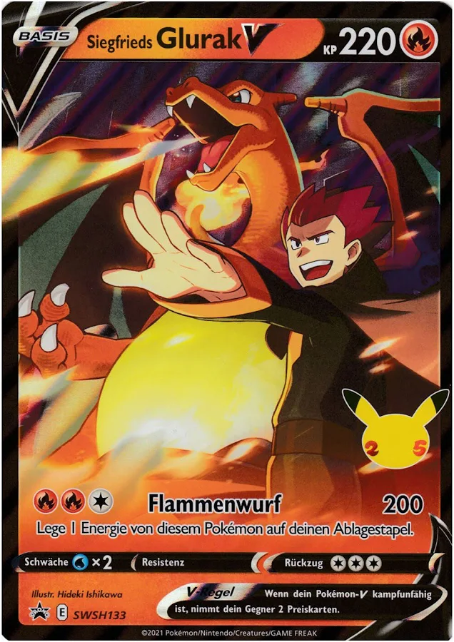 Pokémon Jumbo karta – Lance's CHARIZARD V
