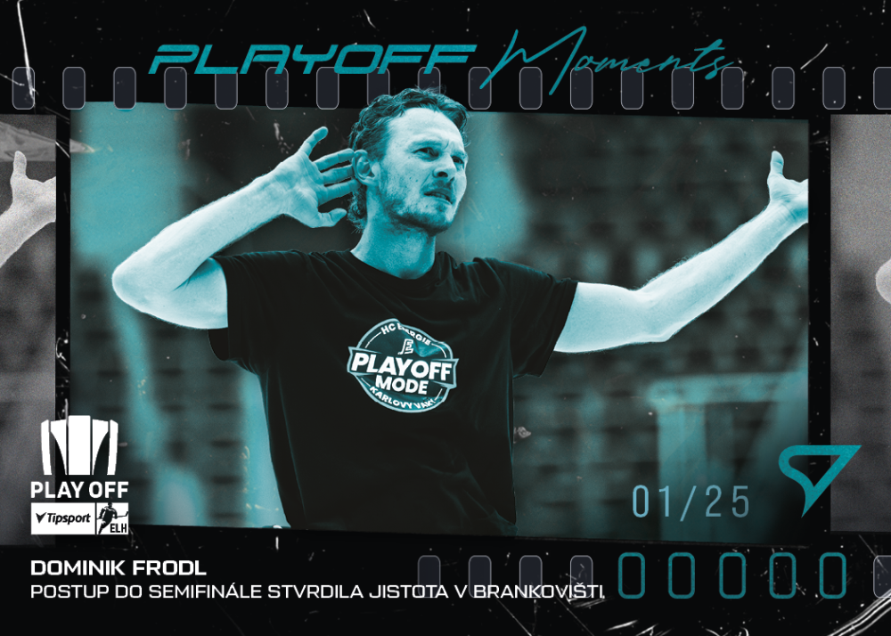 DOMINIK FRODL SportZoo ELH 2025/26 Play Off Moments Turquoise Blue 16/25
