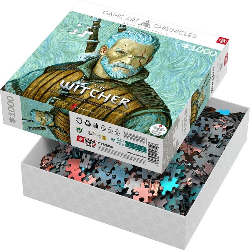 "Geralt of Rivia & Vincent van Gogh" Puzzle od The Witcher