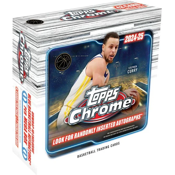 Basketbalové karty Topps 2025 - Chrome Basketbal Mega Box