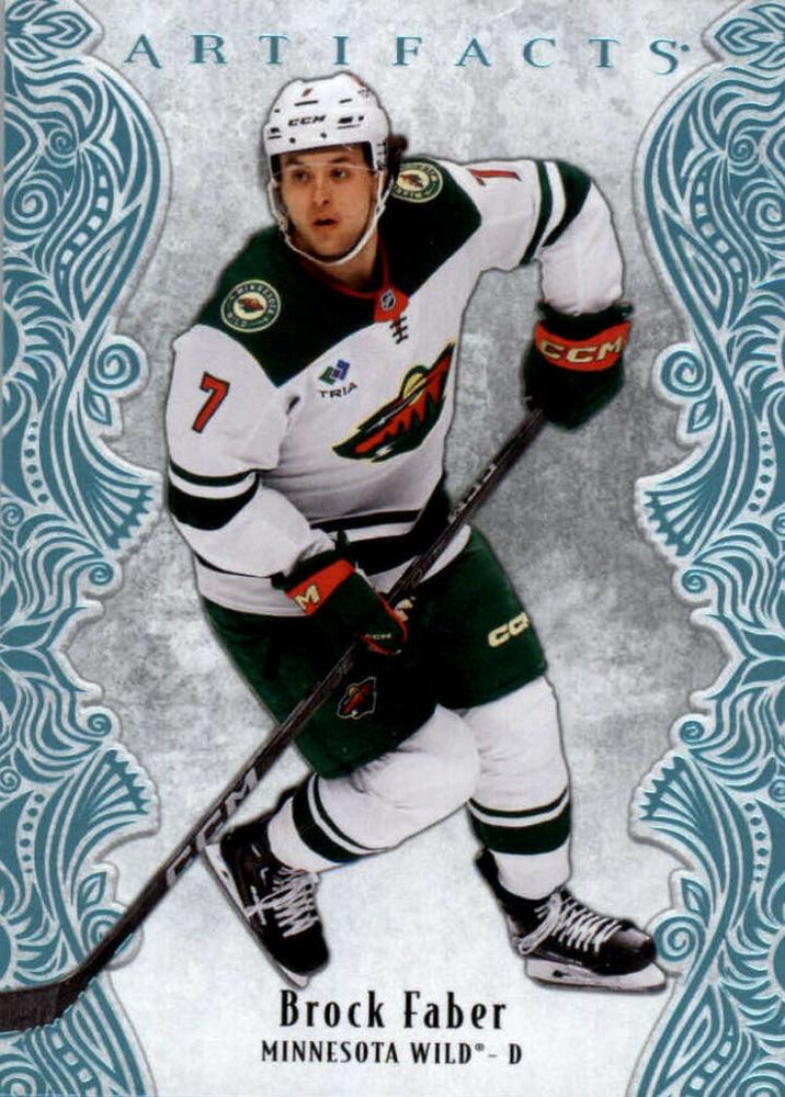 Brock Faber 2025-26 Upper Deck Artifacts SKY BLUE