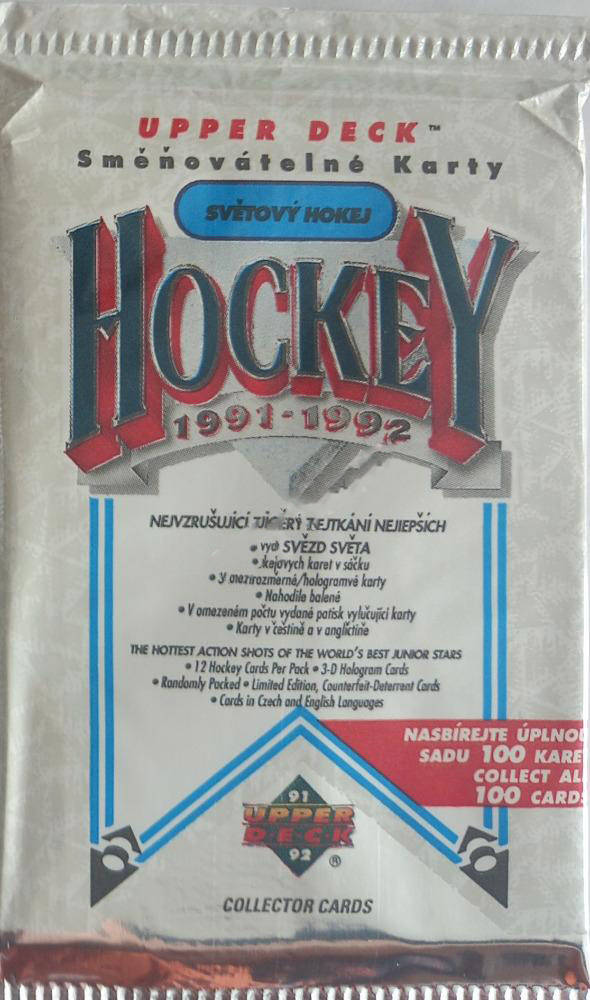 1991-92 Upper Deck Czech World Juniors balíček