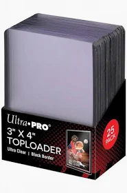 UP Plastový toploader 35pt Black Border