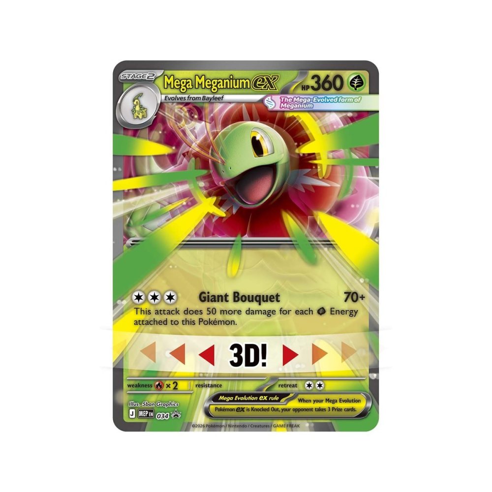 Pokémon Jumbo karta – Mega Meganium ex