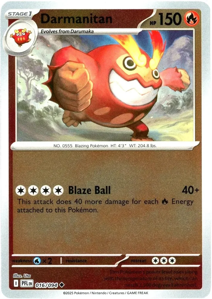Darmanitan 016/094 Phantasmal Flames – Nintendo