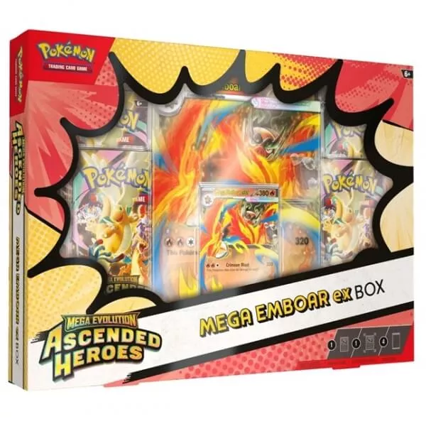 Pokémon Ascended Heroes Emboar EX Box