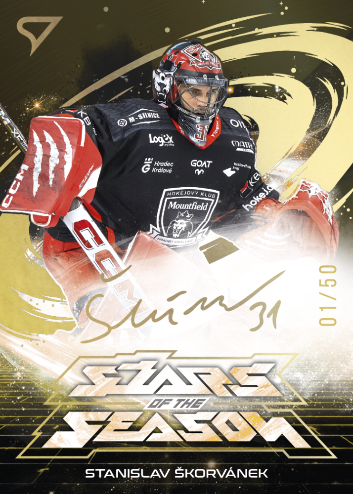 STANISLAV ŠKORVÁNEK SportZoo ELH 2025/26 Play Off Stars of the Season Gold Script 28/50
