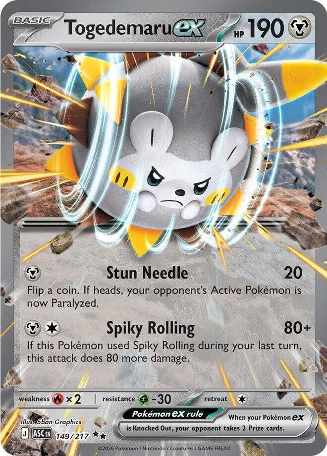 Togedemaru ex 149/217 Ascended Heroes