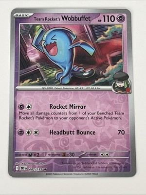Team Rocket's Wobbuffet 082/182 Destined Rivals
